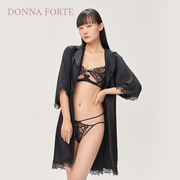 DonnaForte真丝睡袍女桑蚕丝丝滑缎面质感宽松袖摆时尚优雅赫拉
