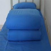 学生被套蓝色单件1米5纯蓝色单人床2m天蓝宿舍专用床单被罩三件套