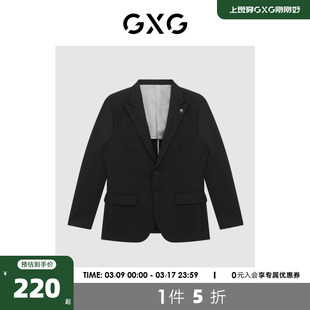 GXG男装商场同款黑色套西西装 22年春季 正装系列