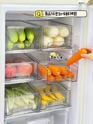 冰箱收纳盒冷冻盒鸡蛋分装盒抽屉式密封保鲜盒食品级水果蔬菜神器