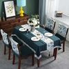 美式餐桌布套装现代简约实木椅垫餐椅套罩棉麻布艺高端长方形台布