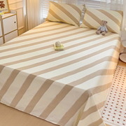 100全棉床单单件加厚纯棉防滑睡垫单家用被单双人1.5米床四季通用