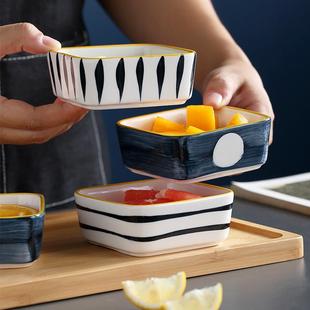 水果盘客厅家用糖果盘精致果盘创意，日式风格零食，盘分格个性干果盘