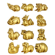 铜十二生肖摆件三合属相，铜狗鼠铜牛，马虎兔龙鸡羊猴蛇猪家居工艺品