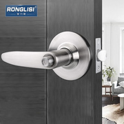 荣力斯不锈形门锁把手卧室，门锁室内执手锁具，纯铜锁芯通用拉丝