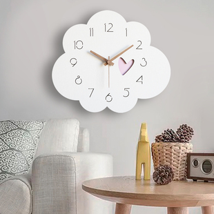 挂钟客厅钟表简约现代时钟个性时尚艺术挂墙静音家用清新可爱挂表