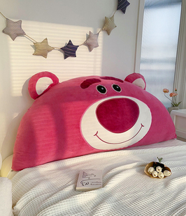迪士尼网红卡通床头靠垫儿童卧室，床上靠枕榻榻米软包护腰枕可拆洗