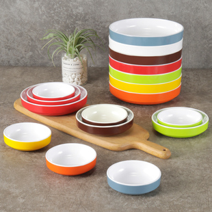 密胺小碟子10个装仿瓷，塑料韩式圆形，蒸菜碟子调料蘸料碟小吃盘商用