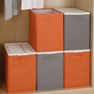 牛津布可水洗衣服收纳箱衣柜布艺有盖整理储物箱超大号防潮可折叠