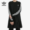 Adidas/阿迪达斯三叶草女子喇叭裙摆运动长袖连衣裙 DX3689