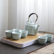 景德镇影青瓷茶具套装陶瓷茶壶茶杯家用整套中式简约1壶6杯大容量