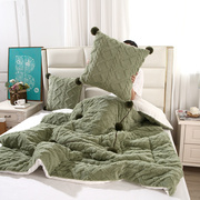 水晶绒抱枕被子午睡枕卧室，毛毯被多功能枕头摺叠毯靠垫靠枕空调被