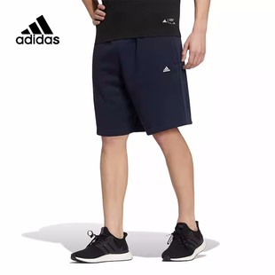 Adidas/阿迪达斯运动裤男子夏季训练休闲针织短裤 HS4390 HS4388