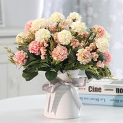 馥郁仿真花玫瑰花艺套装花卉，盆栽含花瓶假花装饰绢花，客厅餐桌摆件