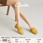 clarks其乐轻舞系列女鞋鞋子女，2024春季款复古牛津鞋四季鞋单鞋女