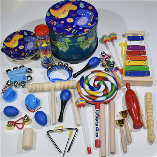 奥尔夫乐器教材幼儿园婴早教，音乐课教具沙锤，儿童打击乐器套装组合