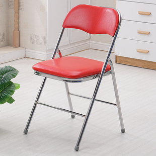 简易凳子靠背椅家用折叠椅子，便携办公椅会议椅电脑椅座椅宿舍椅子