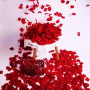 仿真玫瑰假花瓣婚礼手撒花表白求婚结婚庆婚房床装饰布置制造浪漫
