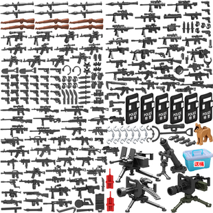 中国积木模型重型武器装备男孩子拼装军事，特种兵小人仔儿童玩具