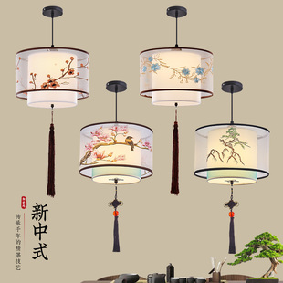 新中式吊灯房间灯中国风卧室，灯禅意茶室，灯简约现代过道阳台灯温馨
