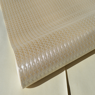 美国进口壁纸仿丝绸3D金色客厅卧室满铺家装工程防水墙纸