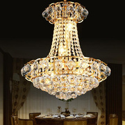 金色水晶小吊灯欧式餐厅客厅现代时尚，简约书房灯饰温馨卧室灯具