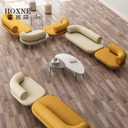 霍客森模块组合接待沙发公司商务办公会客简约现代休息区创意sofa