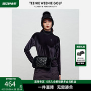 TeenieWeenieGolf小熊高尔夫系列女装天鹅绒连帽T恤卫衣宽松上装