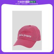 欧洲直邮Palm Angels棕榈天使男士粉红色棉质徽标棒球帽帽子潮流