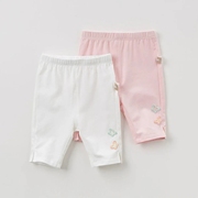 女童七分裤夏装2023儿童，裤子婴儿宝宝，薄款打底裤童装洋气短裤