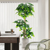 大型仿真植物幸福树发财树，客厅落地假绿植，室内家居装饰摆件假花