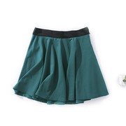 E70-3春季女装外贸高腰显瘦a字短裙打底裙垂感气质墨绿色半身裙