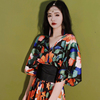 夏季异域风情连衣裙泰国度假波西米亚裙子法式优雅魅惑日式风