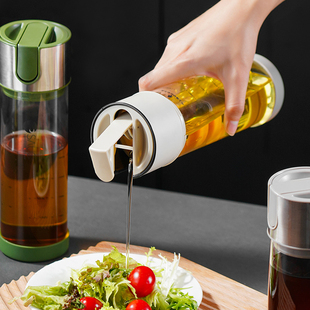高硼硅玻璃油壶耐高温酱油醋防漏调味瓶厨房重力自动开合防溢油瓶