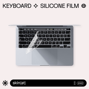 skinat适用于苹果笔记本macbook键盘，膜proairm2键盘透明硅胶膜
