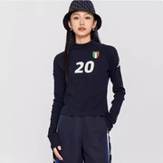 KAPPA卡帕女2023冬季运动休闲针织长袖T恤打底衫K0E22TC01