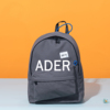 韩版设计师ADER休闲帆布双肩包大学生书包小众纯色学生背包