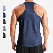 美式宽松大码工字背心男跑步训练排汗速干透气t恤运动健身服瑜伽