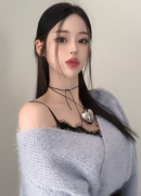 ㊣韩国23冬chic女人交叉V领甜美舒适百搭甜美针织衫