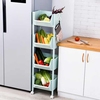 厨房用品蔬菜置物架收纳架落地多层塑料家用果蔬储物架水果收