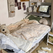 冬季保暖牛奶绒毯子床单毛毯单人宿舍学生珊瑚绒空调午睡盖毯