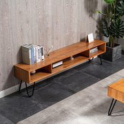 电视柜茶几组合小户型现代简约原木极简轻奢北欧实木，简易地柜矮柜