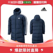 韩国直邮Adidas 运动卫衣/套头衫 3ST 长款 棉衣 大衣外衣 深蓝色