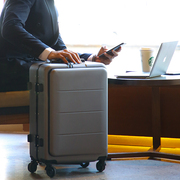 商务pc拉杆箱男登机箱，20寸22旅行箱女前置电脑袋行李箱万向轮