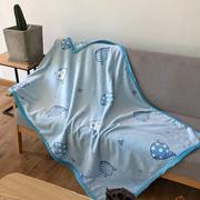 躺椅毛绒薄毯午睡毯小毯子盖腿可携式小号夏季网红北欧风车用毯幼