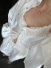 NeedShop12023夏季白色天丝法式蕾丝辣妹内搭背心吊带上衣女