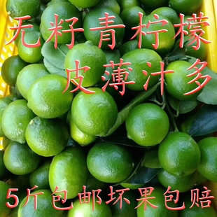 绿宝石泰国青柠檬新鲜无籽青柠檬5斤皮薄汁多