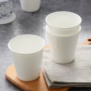 纯白骨瓷杯子创意可爱马克，杯杯情侣水杯咖啡杯牛奶杯