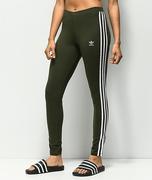 Adidas/阿迪达斯女打底裤紧身条纹长裤舒适运动296309