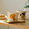肆月马克杯家用创意可爱陶瓷杯子咖啡杯，高颜值小众设计情侣喝水杯